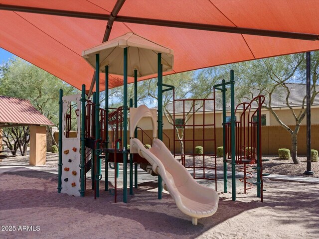 view of jungle gym