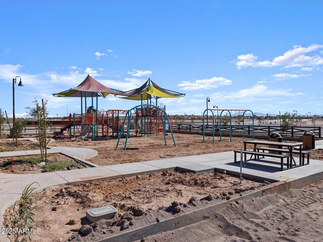 view of play area