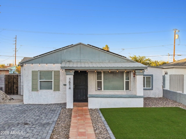 view of bungalow-style home