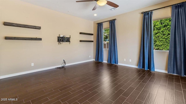 6917 E Ingram Cir, Mesa, AZ 85207 - unfurnished room featuring ceiling fan and baseboards