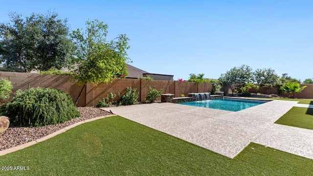 6917 E Ingram Cir, Mesa, AZ 85207 - view of pool featuring a fenced backyard and a patio area
