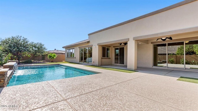 6917 E Ingram Cir, Mesa, AZ 85207 - view of swimming pool with a patio and a fenced backyard