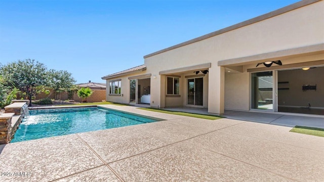6917 E Ingram Cir, Mesa, AZ 85207 - view of swimming pool with a patio and a fenced backyard