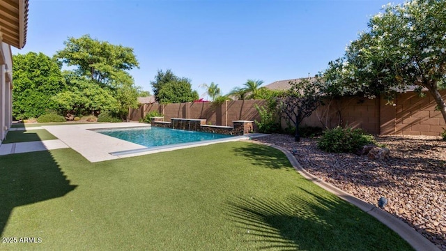 6917 E Ingram Cir, Mesa, AZ 85207 - view of swimming pool with a fenced backyard