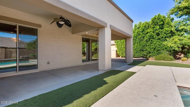 6917 E Ingram Cir, Mesa, AZ 85207 - view of patio with ceiling fan
