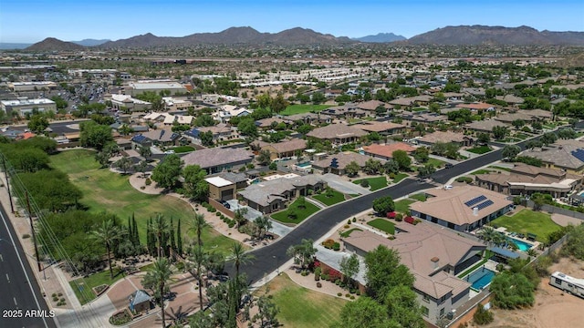 6917 E Ingram Cir, Mesa, AZ 85207 - aerial view of property's location with mountains and nearby suburban area