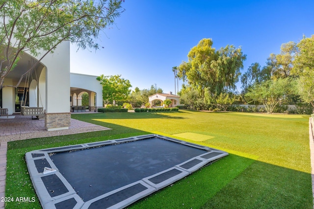 view of yard with a patio area