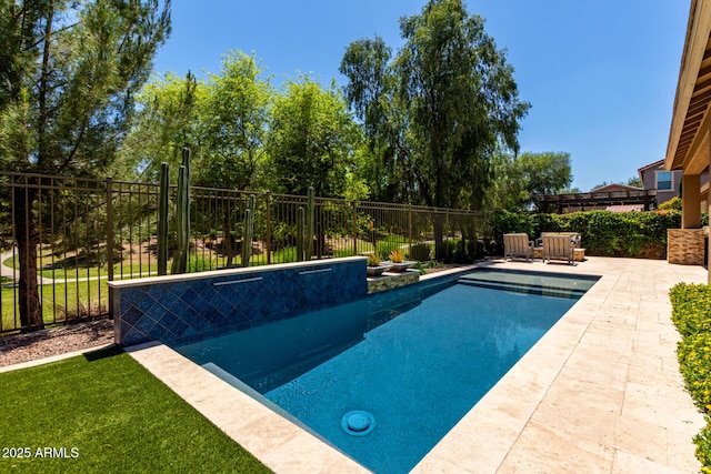 3081 E Desert Broom Pl, Chandler, AZ 85286 - view of swimming pool with fence and a patio area