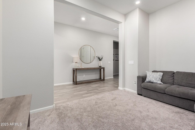 3081 E Desert Broom Pl, Chandler, AZ 85286 - carpeted living room featuring recessed lighting and baseboards