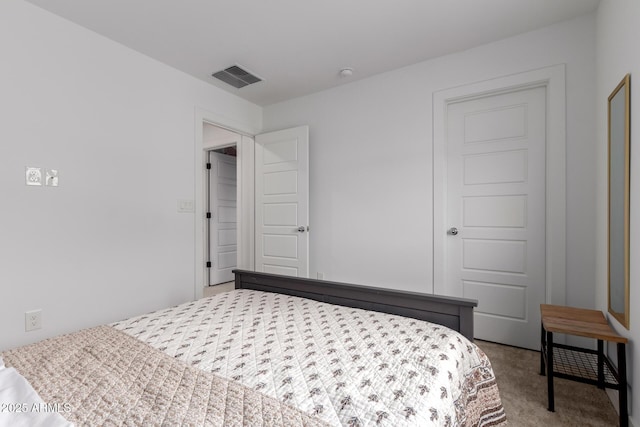 bedroom featuring carpet flooring