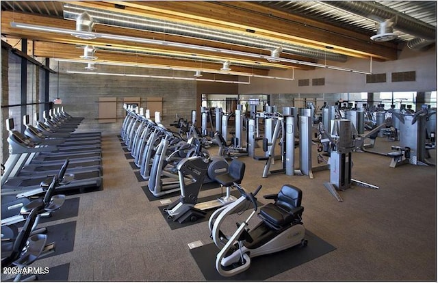 view of exercise room