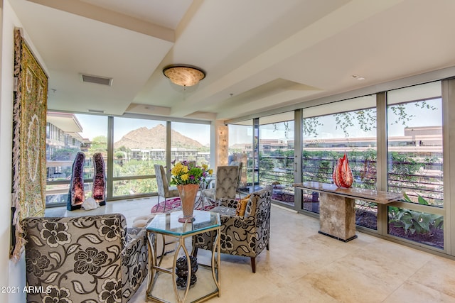 sunroom / solarium with plenty of natural light