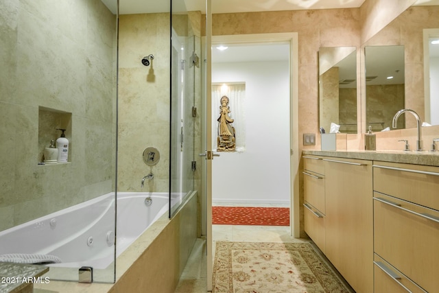 7161 E Rancho Vista Dr Unit 6001, Scottsdale, AZ 85251 - full bathroom featuring baseboards and vanity