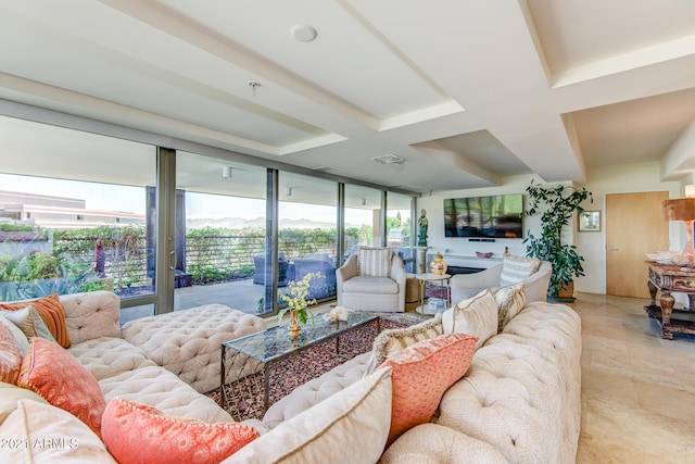 living room with a healthy amount of sunlight