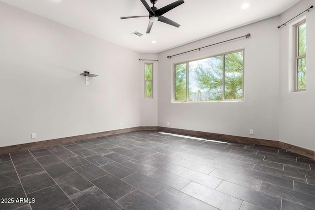2009 S Raindance Rd, Apache Junction, AZ 85119 - spare room with ceiling fan and recessed lighting