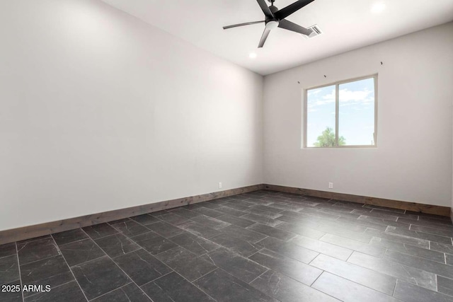 2009 S Raindance Rd, Apache Junction, AZ 85119 - unfurnished room with a ceiling fan and recessed lighting