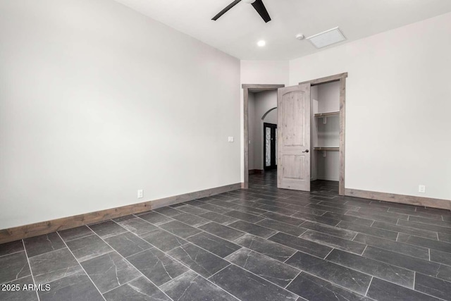 2009 S Raindance Rd, Apache Junction, AZ 85119 - unfurnished bedroom featuring a closet and a ceiling fan