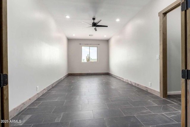 2009 S Raindance Rd, Apache Junction, AZ 85119 - spare room with ceiling fan and recessed lighting