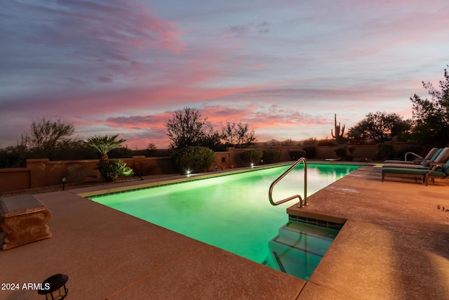 18649 E Mcdowell Mountain Dr, Rio Verde, AZ 85263 - view of swimming pool featuring a fenced in pool, a fenced backyard, and a patio area