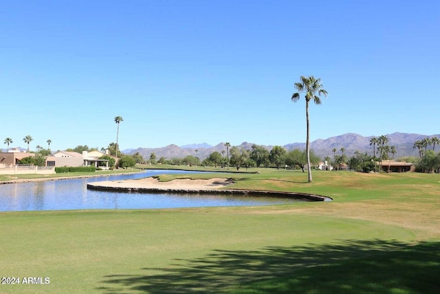18649 E Mcdowell Mountain Dr, Rio Verde, AZ 85263 - view of property's community featuring a yard, golf course view, and a water and mountain view