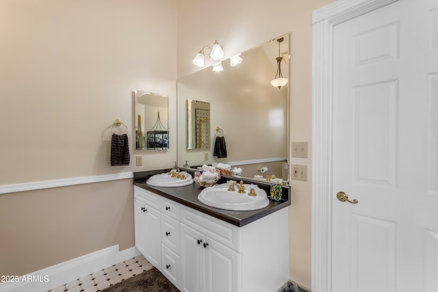 bathroom featuring vanity