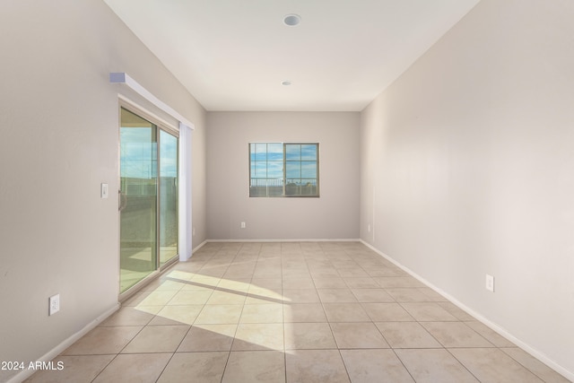 view of tiled spare room