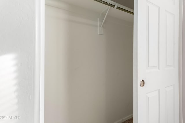 view of closet