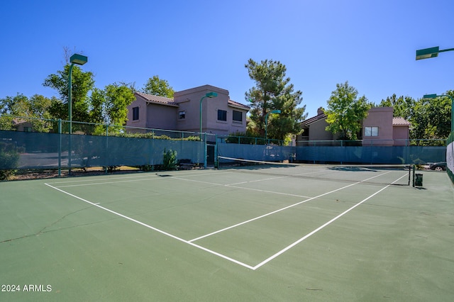 view of tennis court