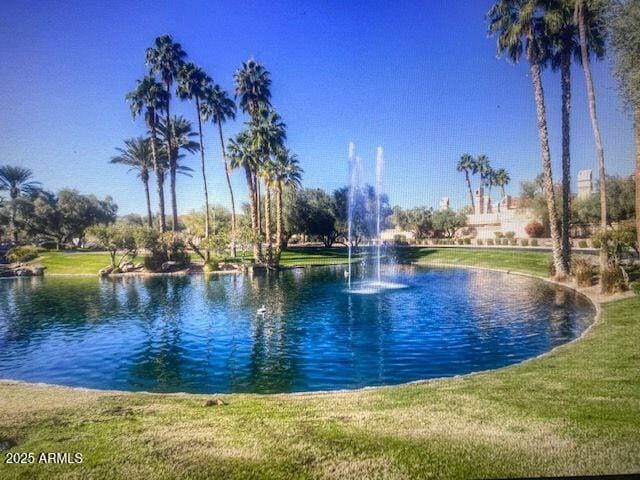 view of water feature