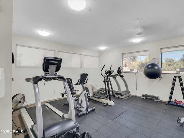 view of exercise room