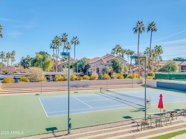 view of tennis court