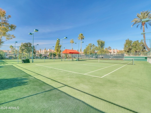 view of tennis court