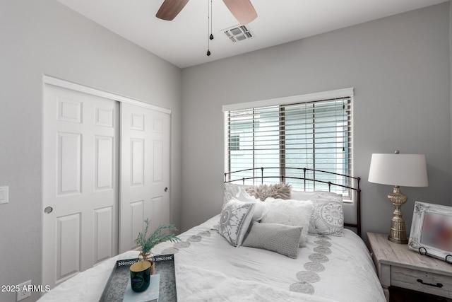 1324 S Banning St, Gilbert, AZ 85296 - bedroom with a closet and ceiling fan