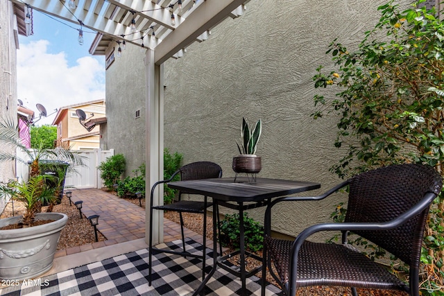 1324 S Banning St, Gilbert, AZ 85296 - view of patio featuring a pergola and outdoor dining space