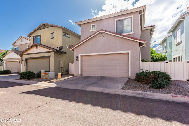 1324 S Banning St, Gilbert, AZ 85296 - view of front of home featuring concrete driveway, stucco siding, and a tiled roof