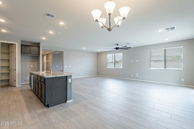 18766 W Montebello Ave, Litchfield Park, AZ 85340 - kitchen with a sink, visible vents, and recessed lighting