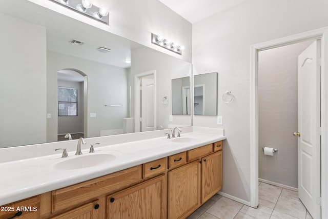 3013 W Via De Pedro Miguel, Phoenix, AZ 85086 - full bathroom featuring double vanity and tile patterned flooring