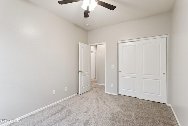 3013 W Via De Pedro Miguel, Phoenix, AZ 85086 - unfurnished bedroom with carpet flooring, a closet, and ceiling fan