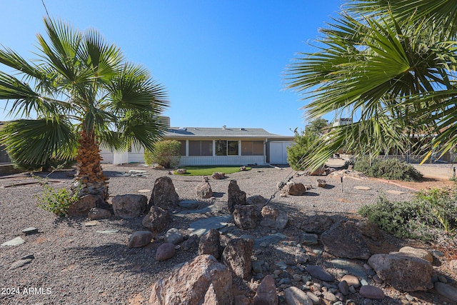 view of rear view of property