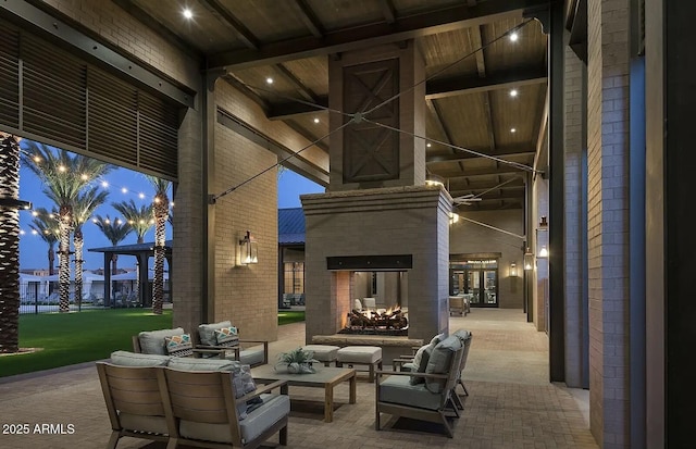 26421 N 24th Gln, Phoenix, AZ 85085 - view of patio / terrace featuring an outdoor living space