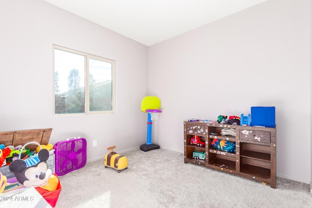 playroom featuring carpet