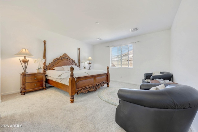 bedroom with carpet floors