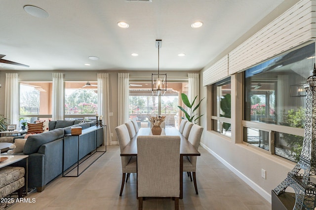 view of dining room