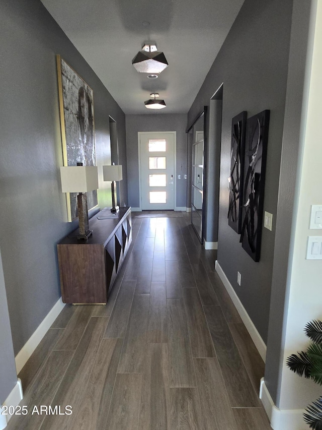 17833 E Veit Springs Dr, Rio Verde, AZ 85263 - corridor with baseboards and wood finished floors