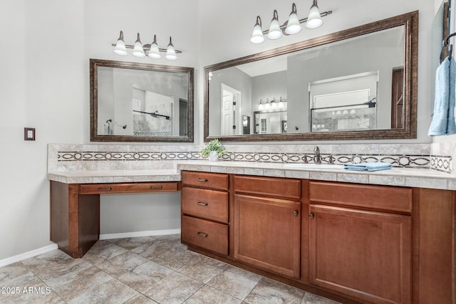 30135 N 129th Gln, Peoria, AZ 85383 - full bath with a walk in shower, vanity, and baseboards
