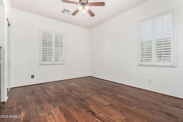 30135 N 129th Gln, Peoria, AZ 85383 - spare room featuring ceiling fan and wood finished floors