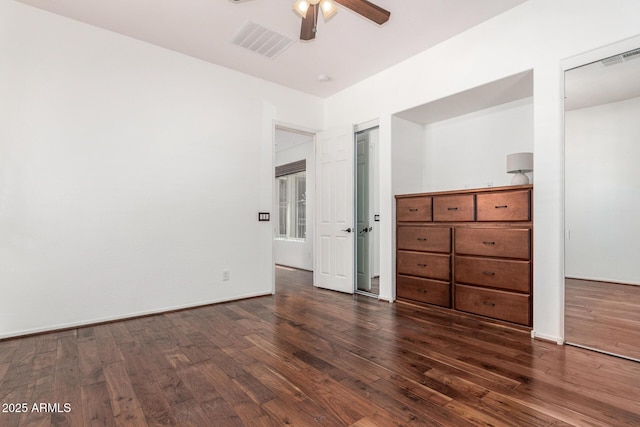 30135 N 129th Gln, Peoria, AZ 85383 - unfurnished bedroom with wood finished floors and ceiling fan