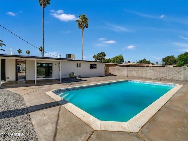 3650 E Laurel Ln, Phoenix, AZ 85028 - view of swimming pool with a patio area and central AC unit