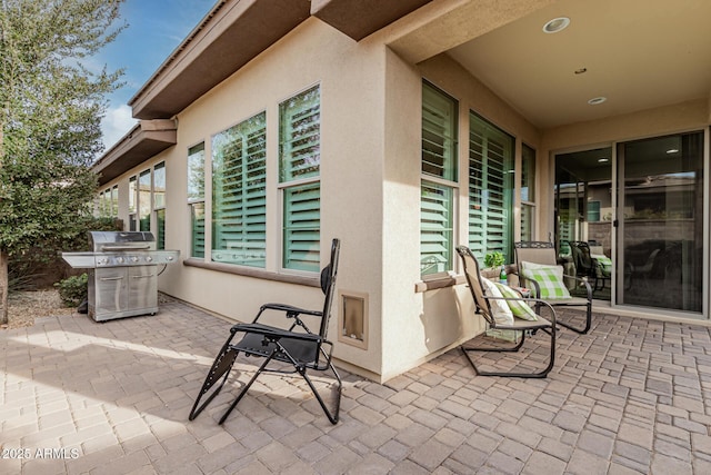 view of patio / terrace featuring grilling area