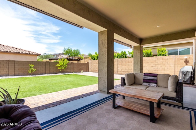 2562 N Springfield St, Buckeye, AZ 85396 - view of patio featuring an outdoor living space